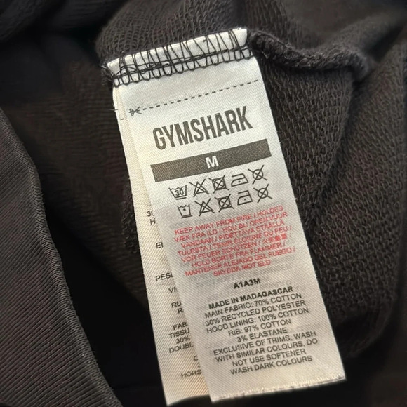 Gymshark men’s black hoodie sweatshirt size medium - Picture 9 of 9